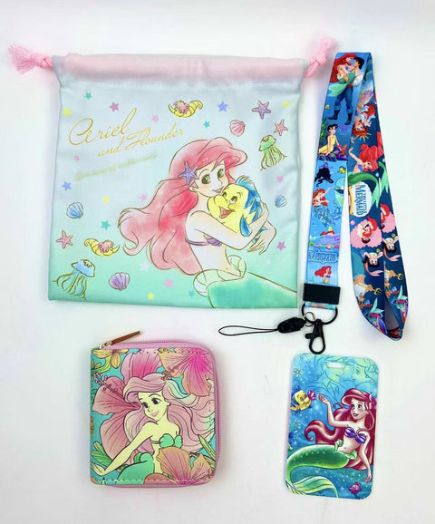 Mermaid purse gift Set (Bags/Purse/Card Holder/Lanyard/Cleaning Cloth)