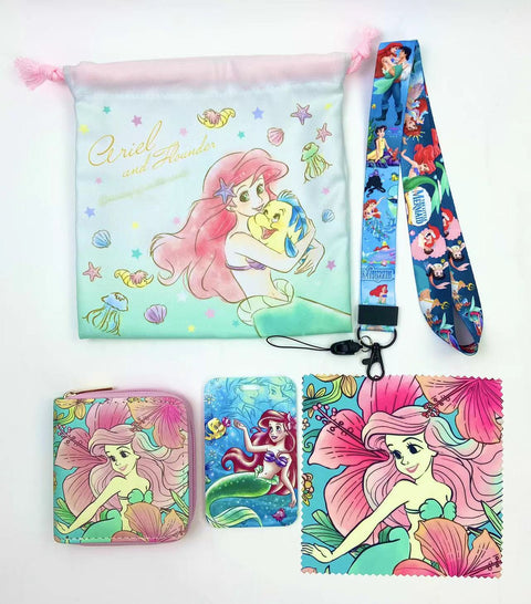 Mermaid purse gift Set (Bags/Purse/Card Holder/Lanyard/Cleaning Cloth)