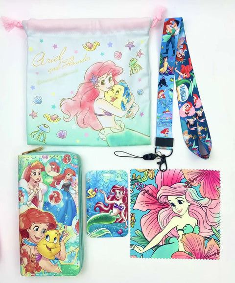 Mermaid purse gift Set (Bags/Purse/Card Holder/Lanyard/Cleaning Cloth)