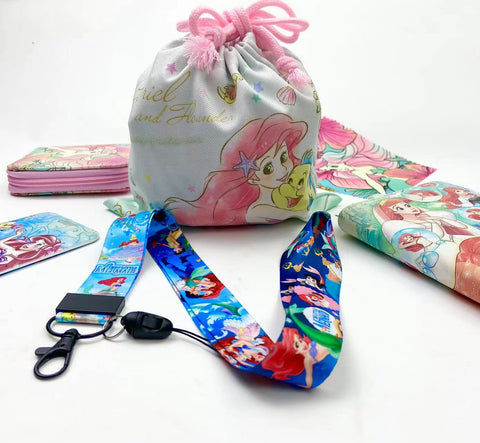 Mermaid purse gift Set (Bags/Purse/Card Holder/Lanyard/Cleaning Cloth)