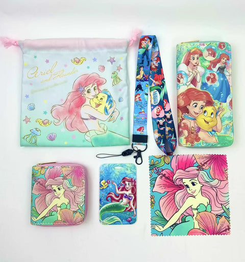 Mermaid purse gift Set (Bags/Purse/Card Holder/Lanyard/Cleaning Cloth)