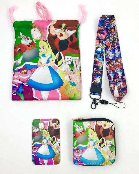 Alice purse gift Set (Bags/Purse/Card Holder/Lanyard/Cleaning Cloth)