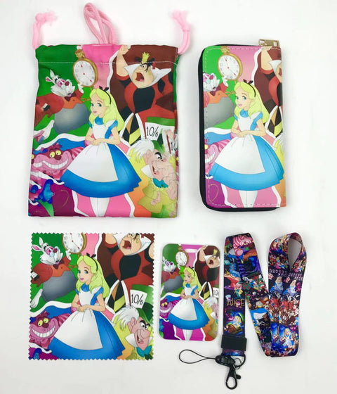 Alice purse gift Set (Bags/Purse/Card Holder/Lanyard/Cleaning Cloth)