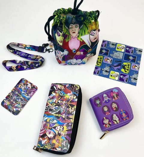 Villain purse gift Set (Bags/Purse/Card Holder/Lanyard/Cleaning Cloth)