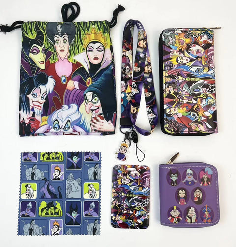 Villain purse gift Set (Bags/Purse/Card Holder/Lanyard/Cleaning Cloth)