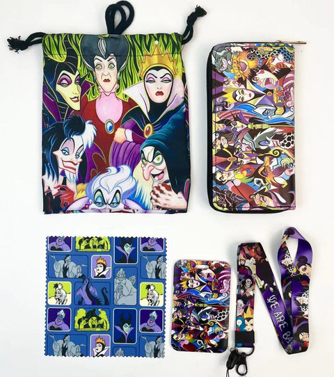 Villain purse gift Set (Bags/Purse/Card Holder/Lanyard/Cleaning Cloth)