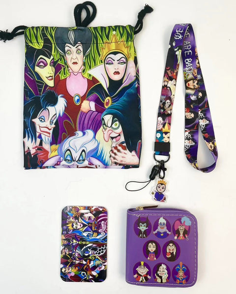 Villain purse gift Set (Bags/Purse/Card Holder/Lanyard/Cleaning Cloth)