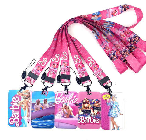 Barbie ID Cardholder Lanyard Neck Strap For Keys