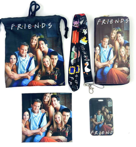 Friends purse gift Set (Bags/Purse/Card Holder/Lanyard/Cleaning Cloth)