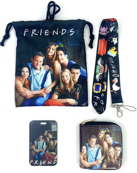 Friends purse gift Set (Bags/Purse/Card Holder/Lanyard/Cleaning Cloth)