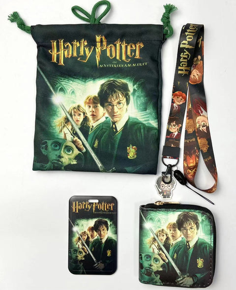Harry Potter purse gift Set (Bags/Purse/Card Holder/Lanyard/Cleaning Cloth)