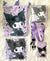 Kuromi purse gift Set (Bags/Purse/Card Holder/Lanyard/Cleaning Cloth)
