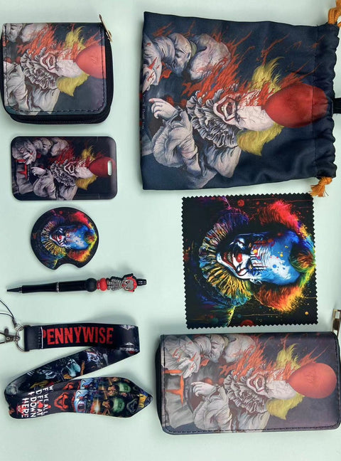 Horror Penny Wish purse gift Set (Bags/Purse/Card Holder/Lanyard/Cleaning Cloth)