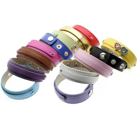 Leather Alloy DIY Double Layer Wrist/Keychain