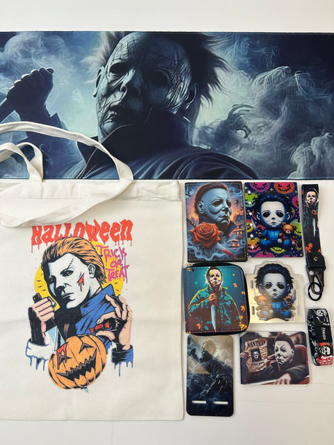 Michael Myers Tote bag set (Bags/Purse/phone Holder/notebook/mousepad/)
