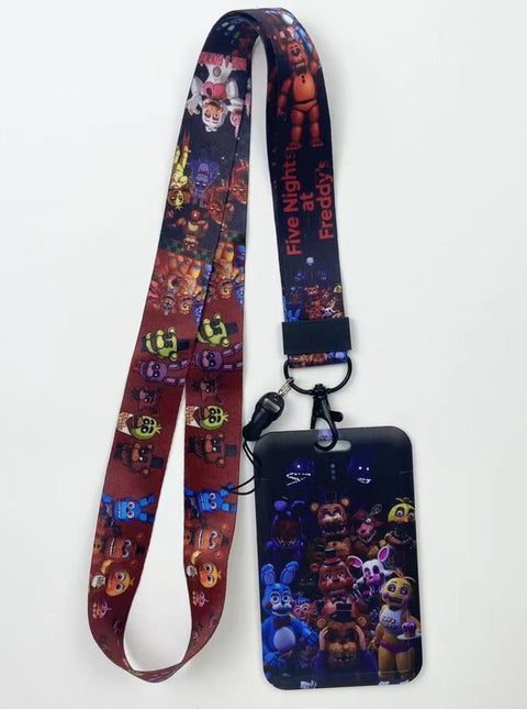 FIve Nights At Freddy Cardholder And Lanyard Neck Strap