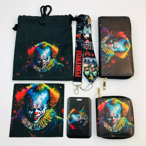 Horror Penny Wish purse gift Set (Bags/Purse/Card Holder/Lanyard/Cleaning Cloth)