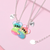 2pcs Cute Colorful Magnet Necklace For BFF