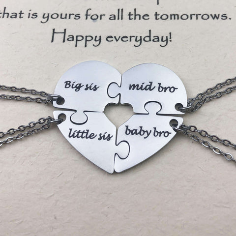 Necklace For 4 Siblings