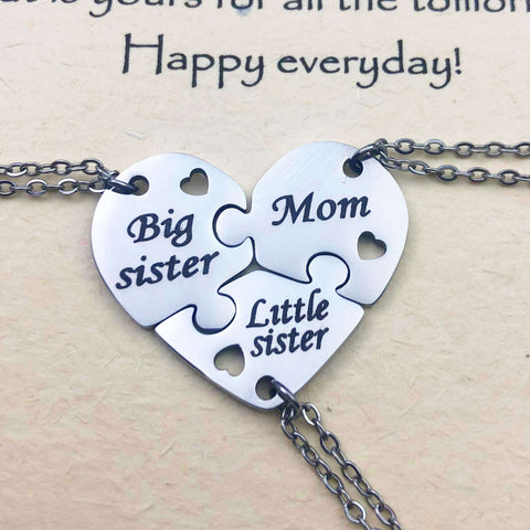 for Big Little Sis Mom necklace