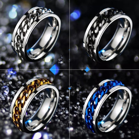 Cool Stainless Steel Rotatable Ring Party Gift🎁