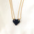 2pcs/love necklace
