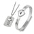Concentric Lock Bracelet Key Necklace
