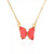 Colorful Butterfly Necklace For Bestie